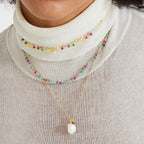 Collar acabado oro 18k