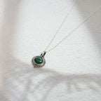 Colgante Amisha Malaquita y Plata de Ley 925