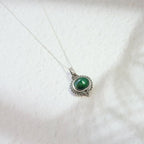 Colgante Amisha Malaquita y Plata de Ley 925