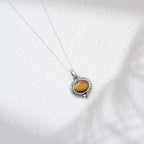 Amisha Tiger Eye and 925 Sterling Silver Pendant