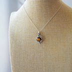 Amisha Tiger Eye and 925 Sterling Silver Pendant