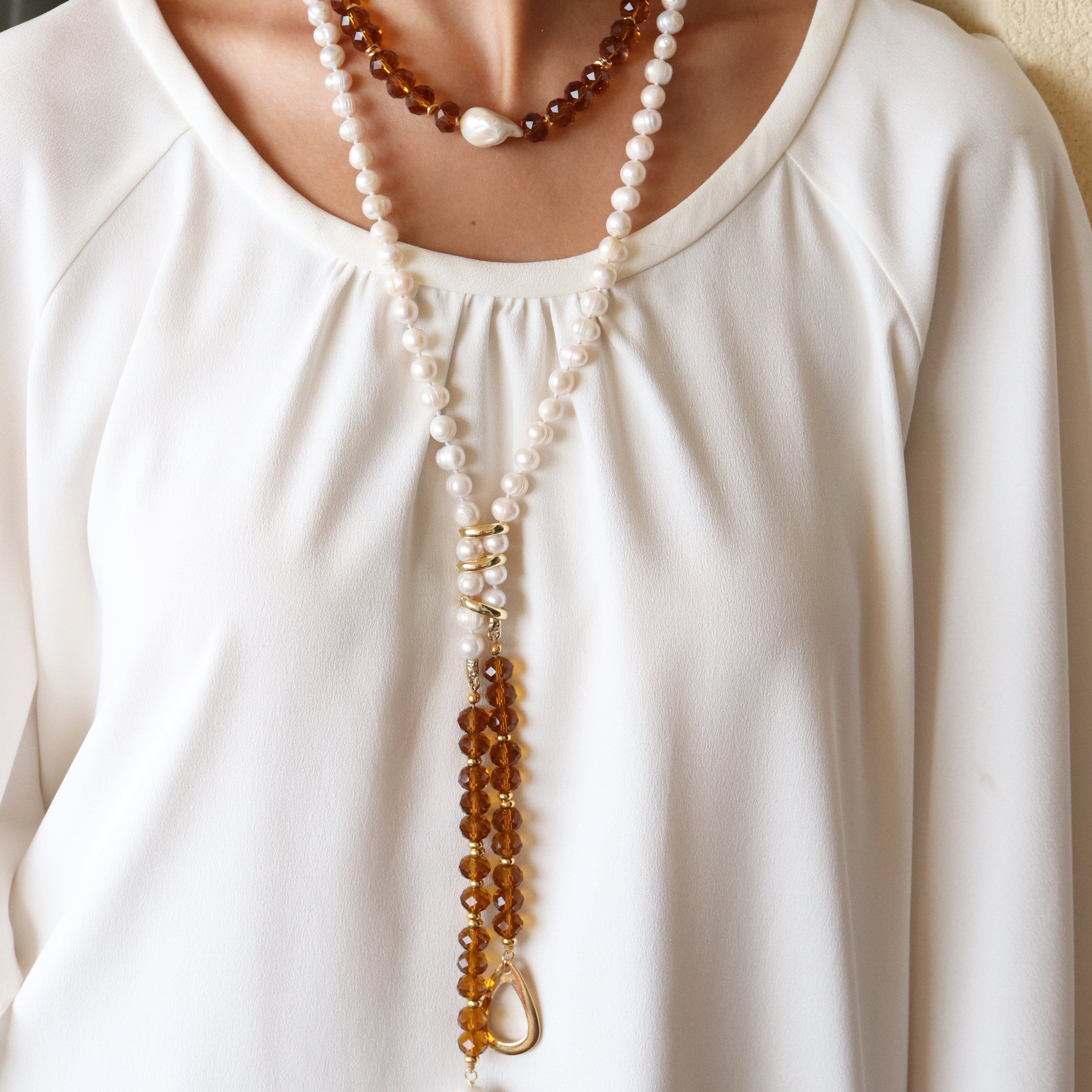 Collar de perlas BLUME Barroco
