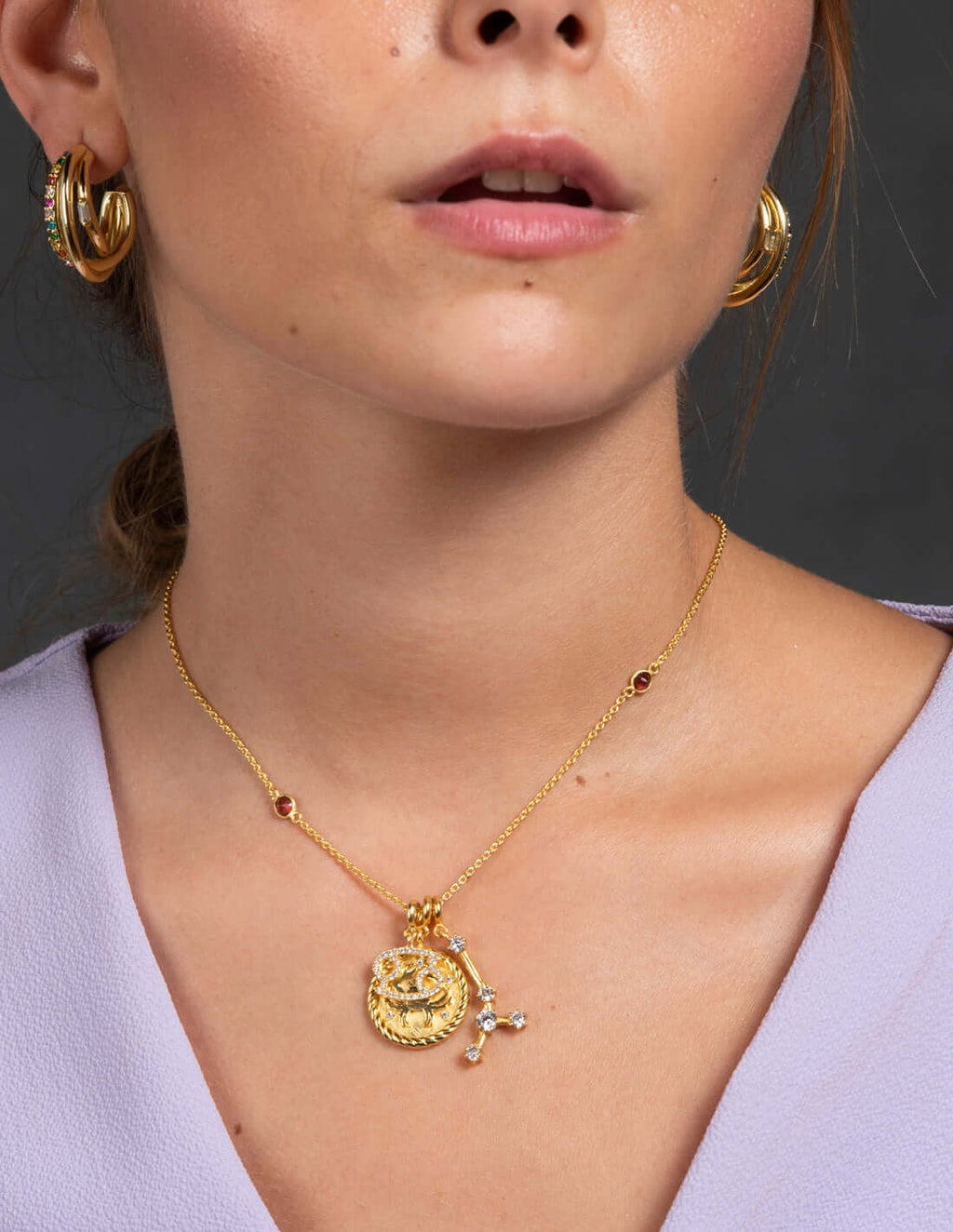 Collar Triple Zodiaco Cáncer