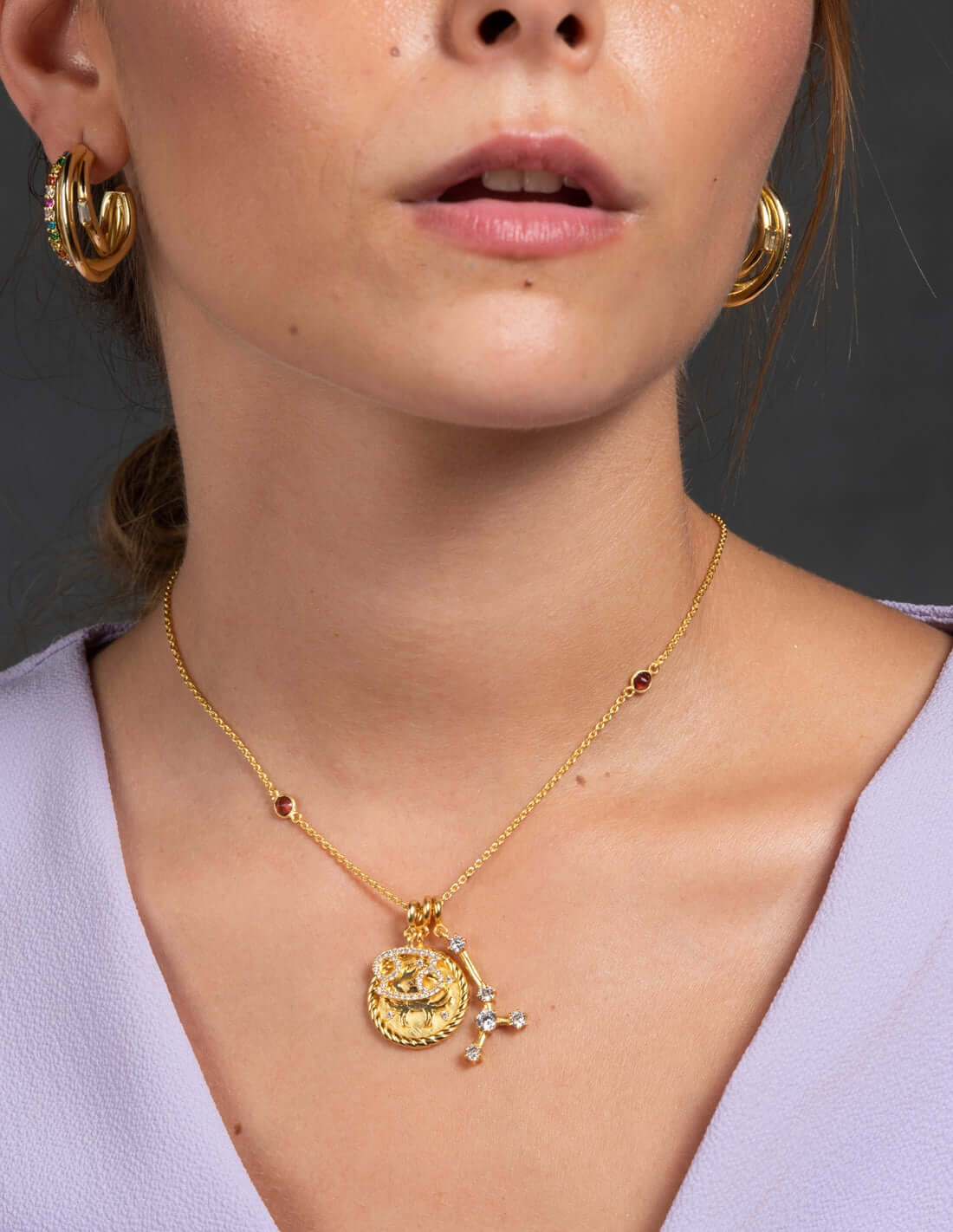 Collar Triple Zodiaco Cáncer