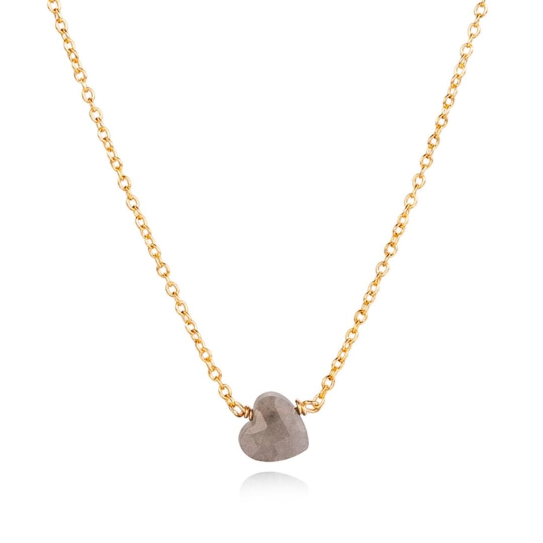 Collar Coratione Labradorita - Baño de oro 18K