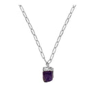 Collar de Amatista en Bruto