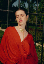 Collar Lotus Flower Dorado