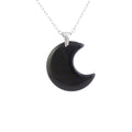 Collar Luna de Ónix - Acero Inox.