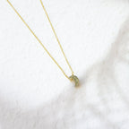 Collar Lunae Labradorita - Baño de Oro 18K