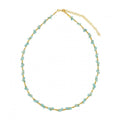 Collar 'Nicole' de Amazonita - Gold