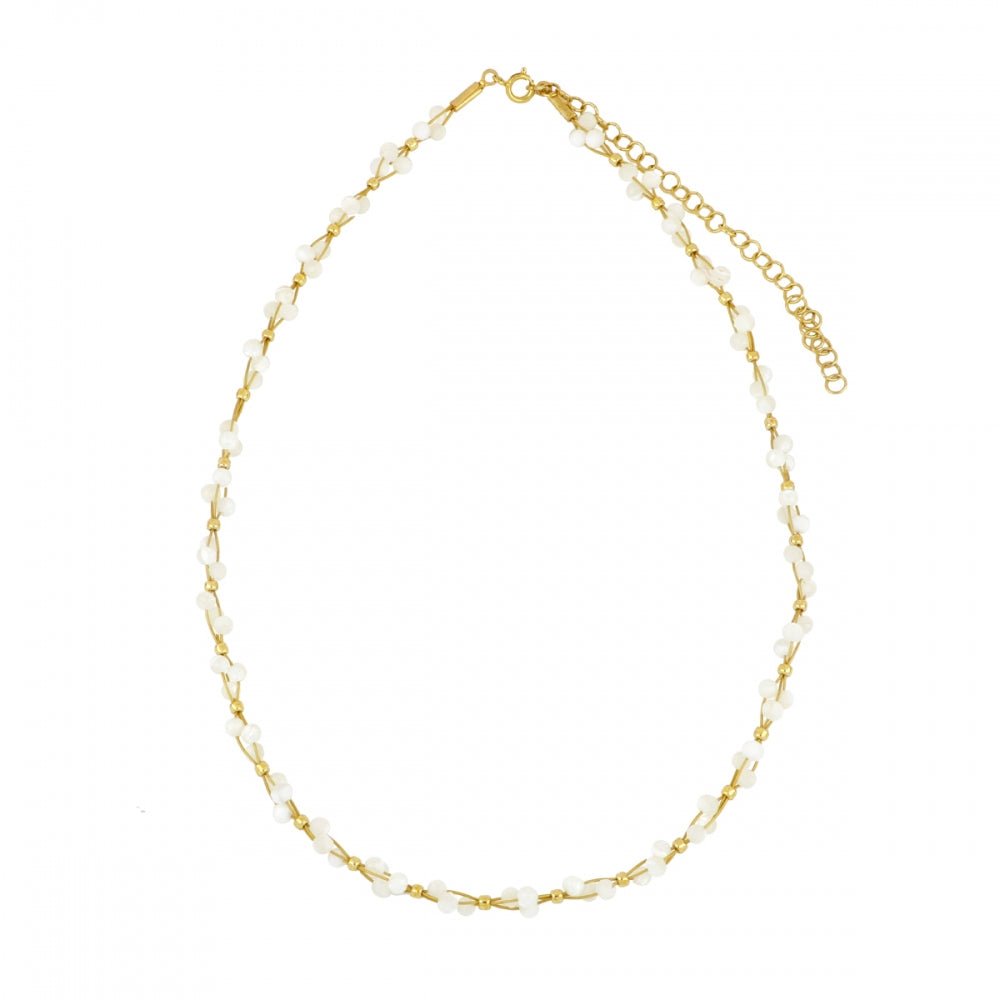 Collar 'Nicole' de Piedra de Luna - Gold