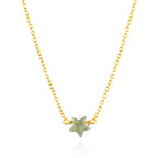 Collar Stella Labradorita - Baño de Oro 18K