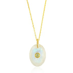 Collar 'Tanith' Piedra de Luna - Plata S925 & Baño de oro 18K