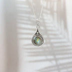 Collar Yamuna Labradorita y Plata de Ley 925