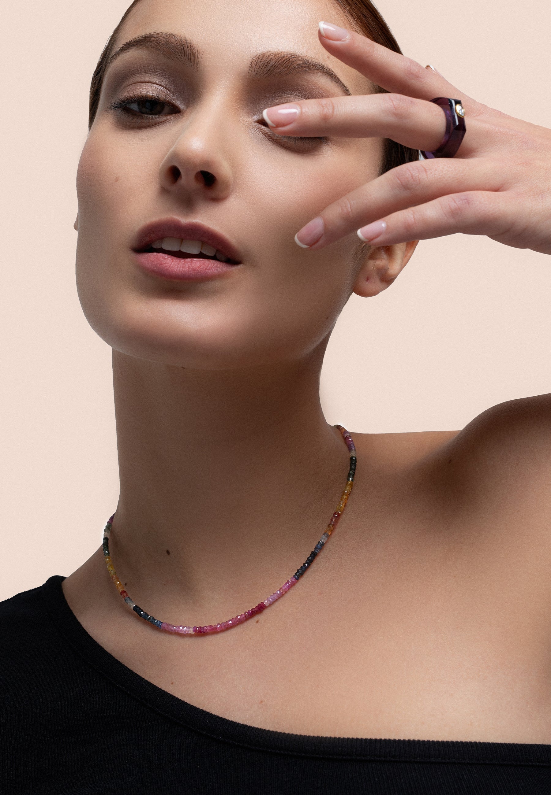 Collar Zafiro Multicolor Olivenza