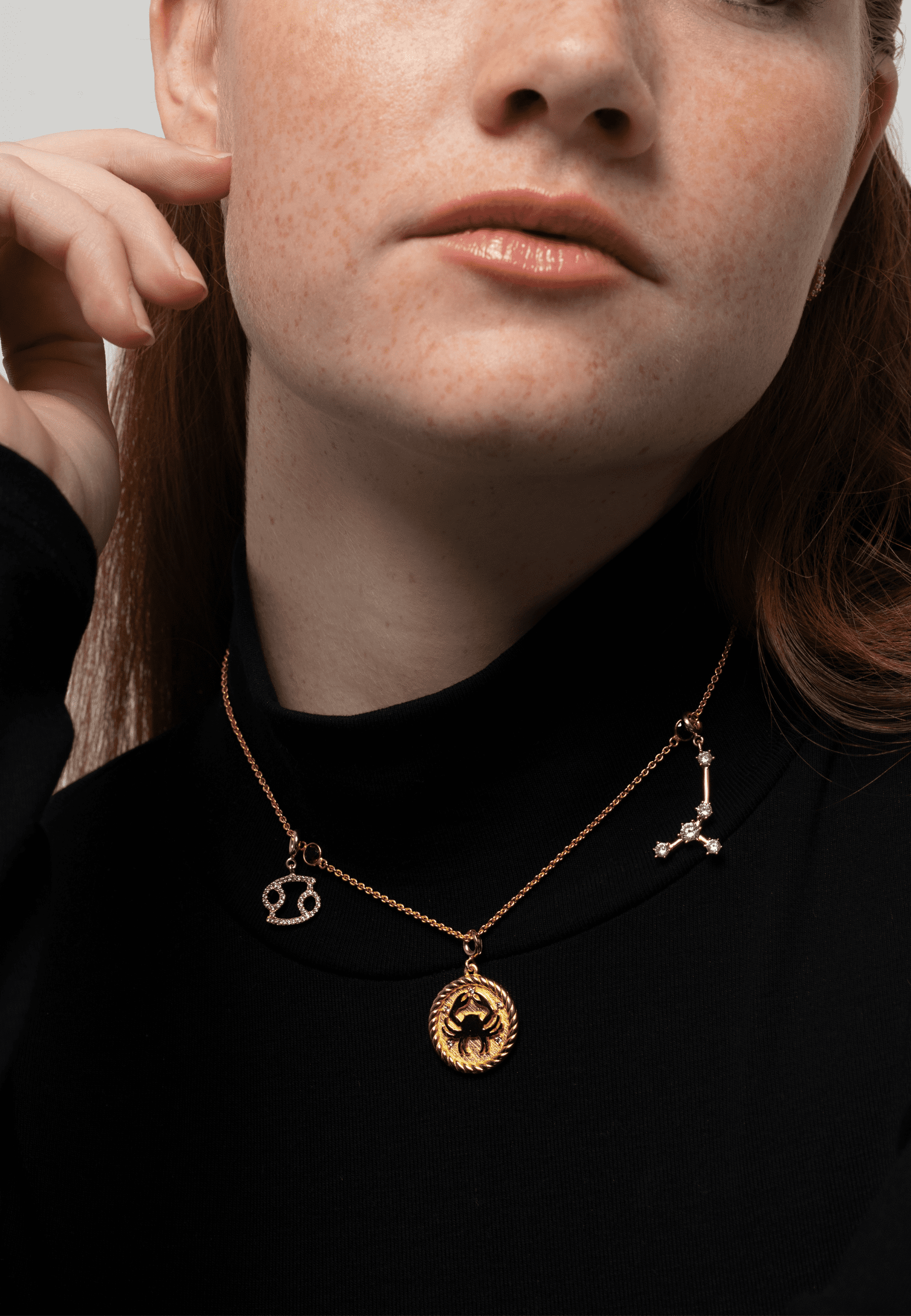 Collar Triple Zodiaco Cáncer