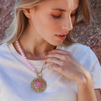 Collares de piedra de cristal MURE
