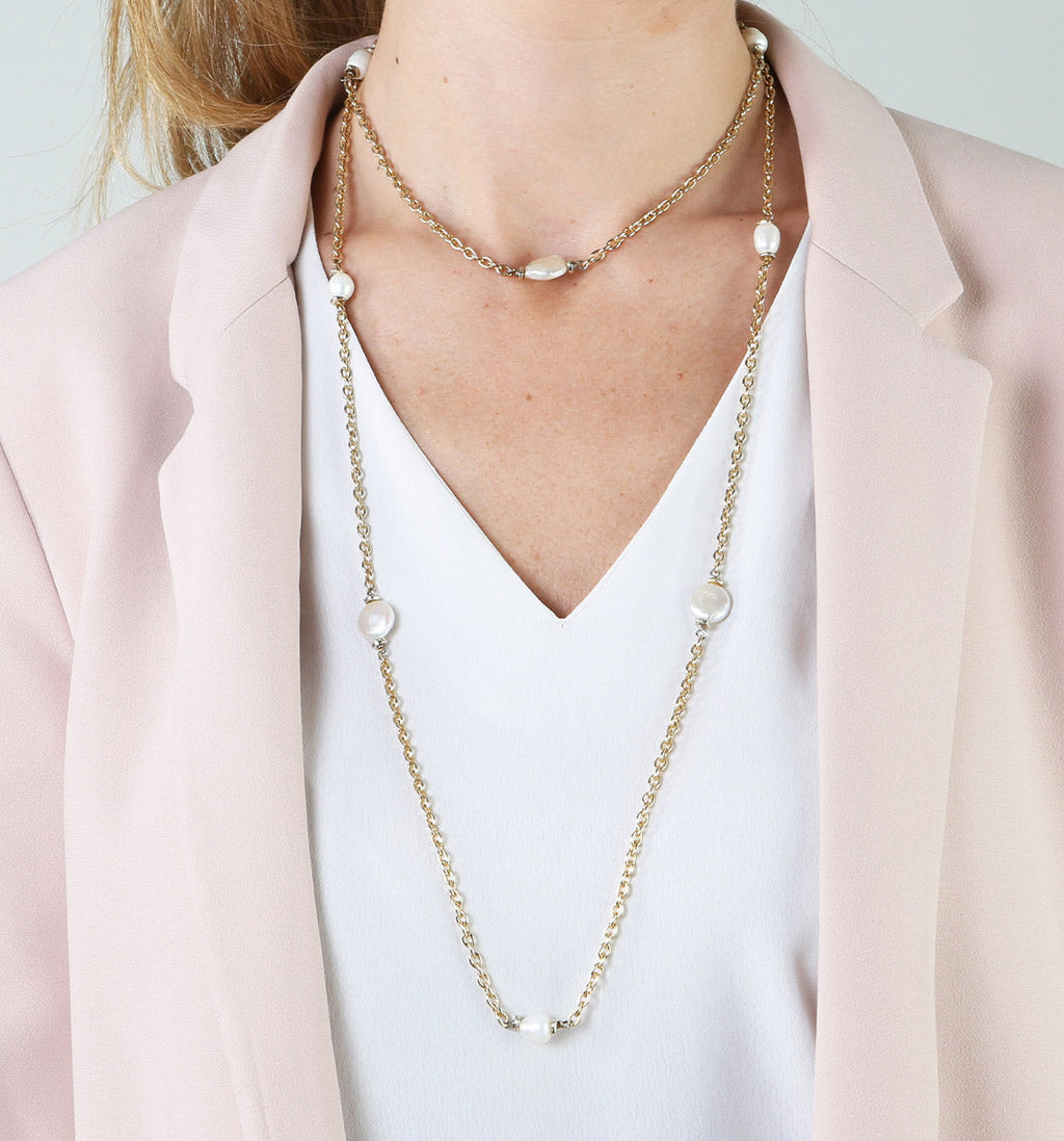 Collares de perlas modernos Lizzy Perlas