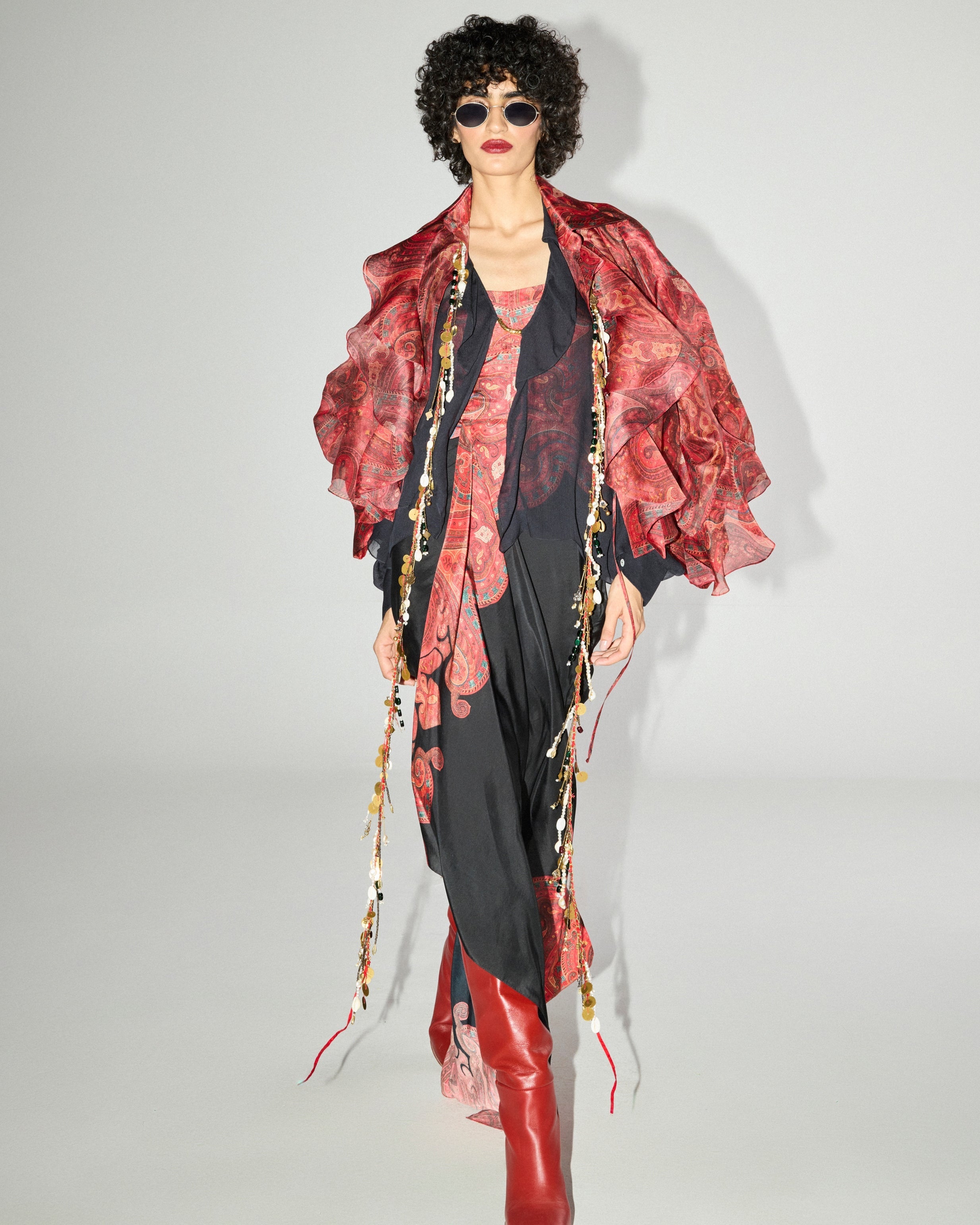 Audrey Dress With Malle Shirt By KYNAH, Luxury Indian Fashion & Bridal Wear