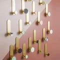 Colored Shell Brass Wall Organizer