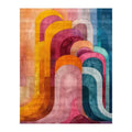 Colorful Abstract Hand Tufted Rug