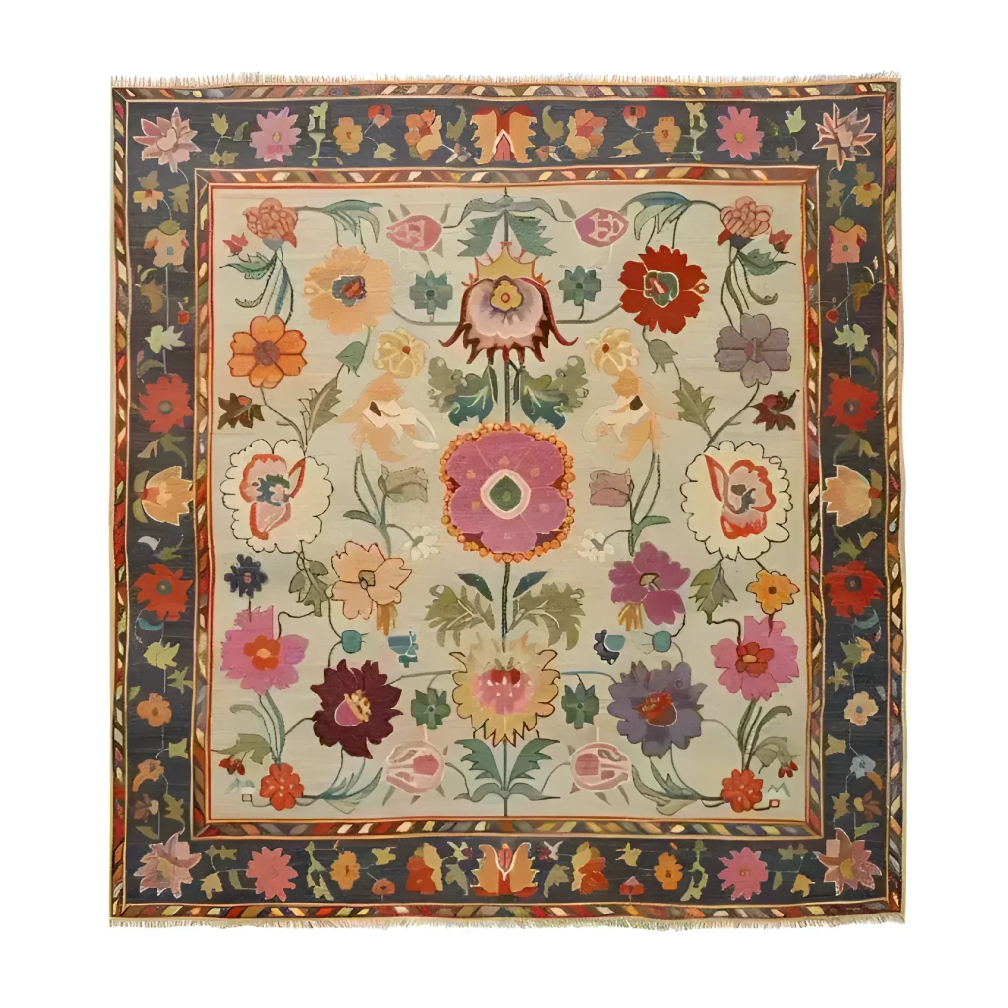 Colorful Canopy Hand Knotted Area Rug