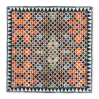 Multicolor Silk Square Scarf Comares