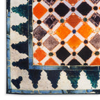 Multicolor Silk Square Scarf Comares