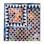 Multicolor Silk Square Scarf Comares