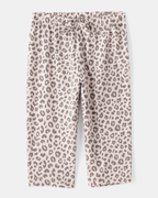 Conjunto 2 piezas con body de lazos y pantalón leopardo
