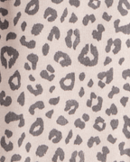 Conjunto 2 piezas con body de lazos y pantalón leopardo