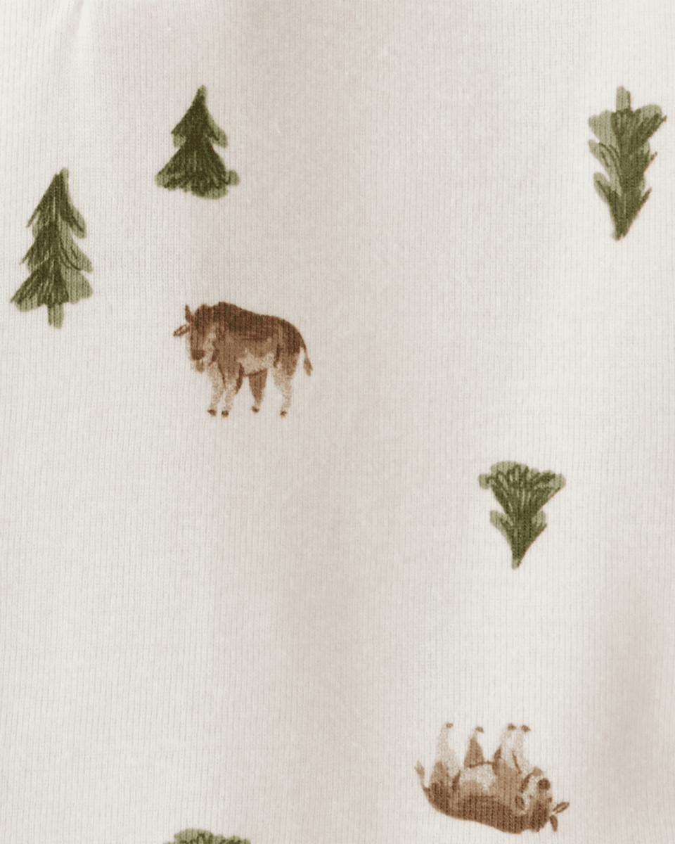Conjunto 2 piezas con body estampado woodland y jogger