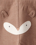 Conjunto dos piezas marrón con dos bodys y pantalón