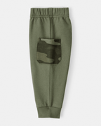 Conjunto 3 piezas con chaleco camuflado y jogger