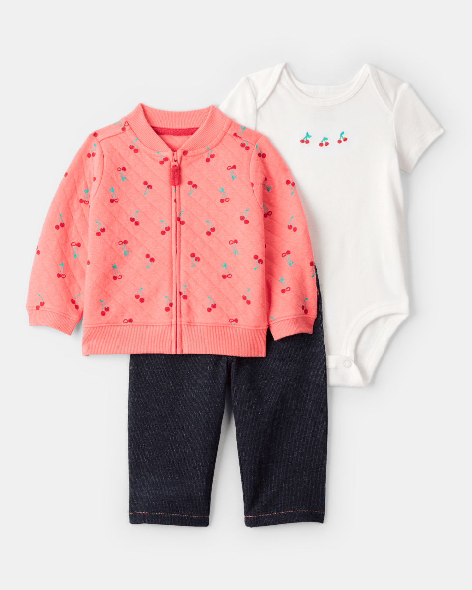 Conjunto 3 piezas para bebé con diseño