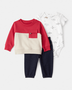 Conjunto 3 piezas para bebé con diseño