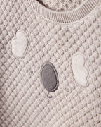 Conjunto de dos piezas con cardigán de sherpa con koala y pantalón