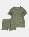 Conjunto de dos piezas con estampado de construcción