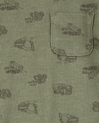 Conjunto de dos piezas con estampado de construcción