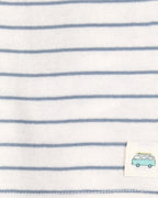 Conjunto de dos piezas de algodón, pantalón y camiseta, diseño a rayas
