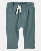 Conjunto de tres piezas con sudadera con capucha y pantalón a rayas