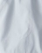Conjunto dos piezas camisa de lino y pantalón corto de algodón, diseño a rayas azul