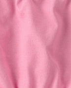 Conjunto dos piezas camisa y pantalón corto de alogdón, diseño floral rosa