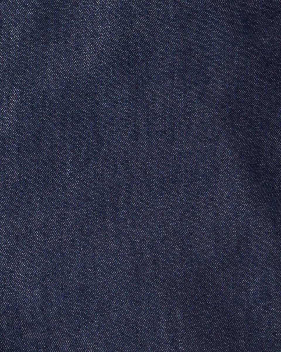 Conjunto dos piezas de algodón peto chambray y camiseta, diseño barcos