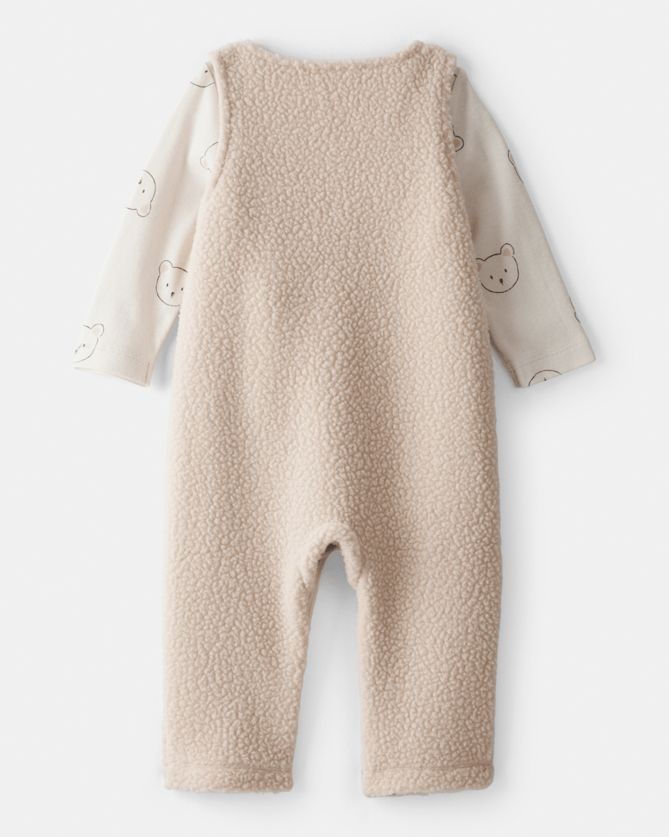 Conjunto dos piezas peto con oso y camiseta