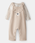 Conjunto dos piezas peto con oso y camiseta