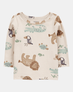 Conjunto dos piezas peto y camiseta diseño safari