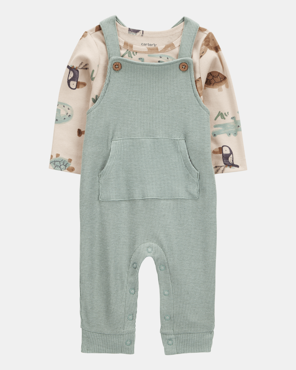 Conjunto dos piezas peto y camiseta diseño safari