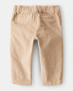 Conjunto tres piezas body a cuadros, pajarita y pantalón beige