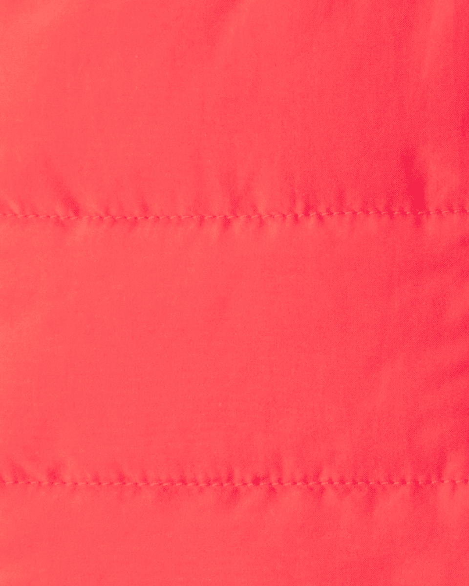 Conjunto tres piezas chaleco acolchado, body y leggings rojo
